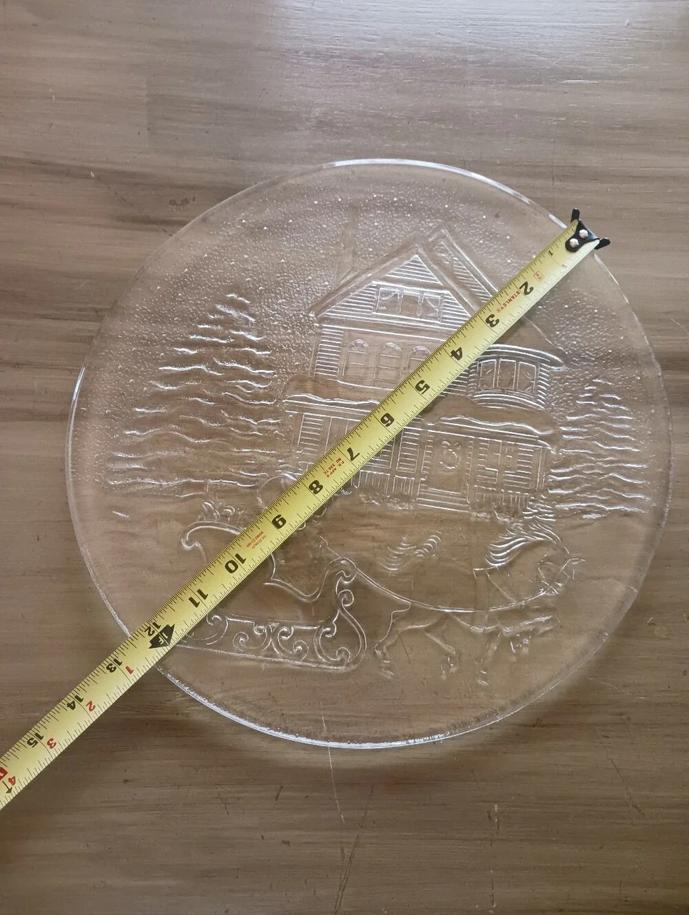 90s Vintage Christmas Serving Platter 